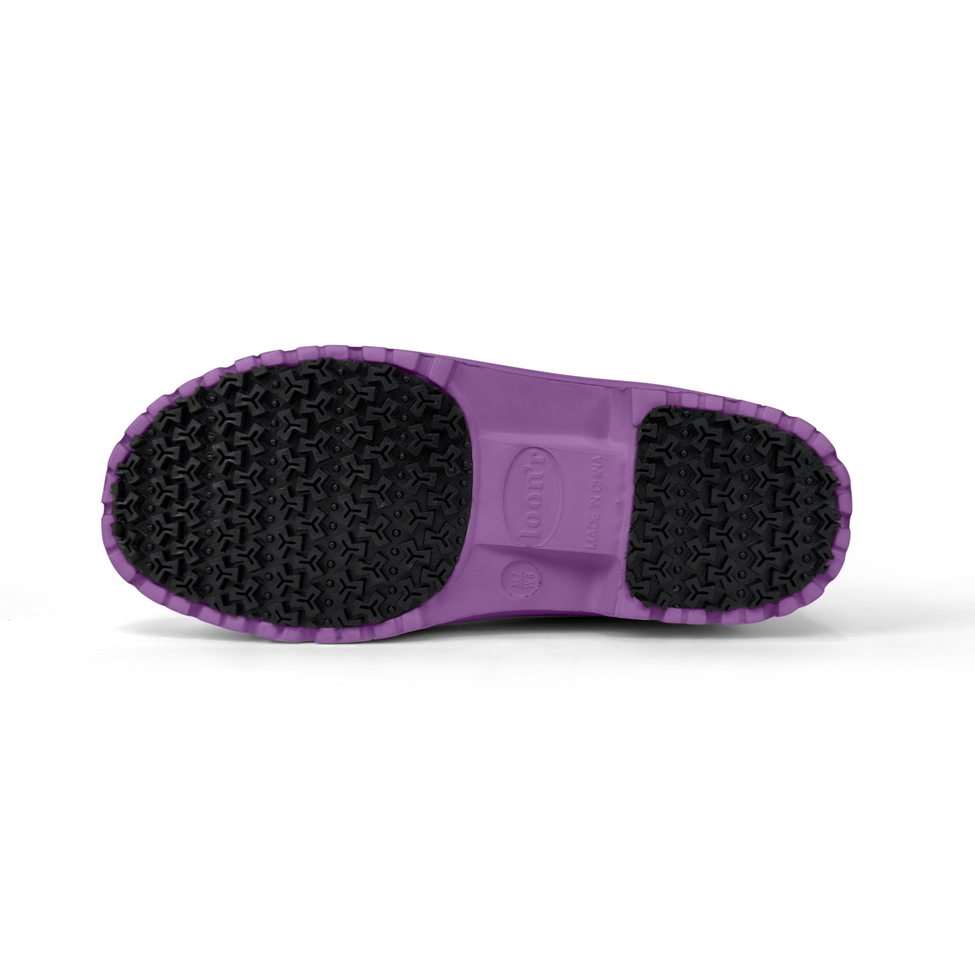 Loon'r Hi Flyer in Paisley Park, sole and tread on white
