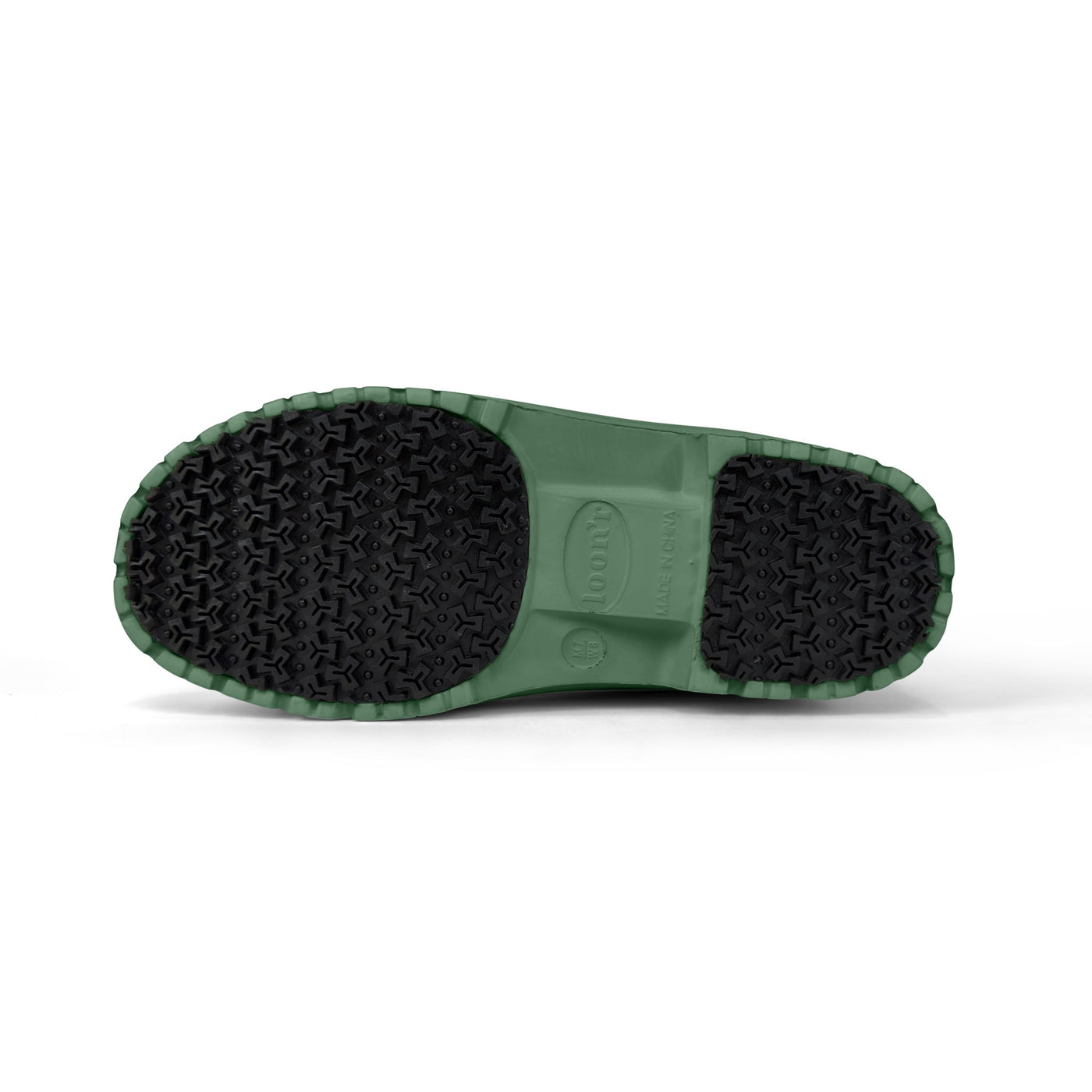 Loon'r Lo Rider in Pass the Peas, sole and tread on white