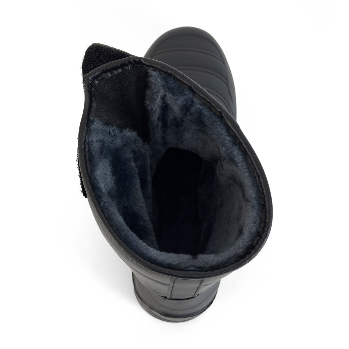 Loon'r Sidekick in Midnight Disco, faux shearling lining from above on white