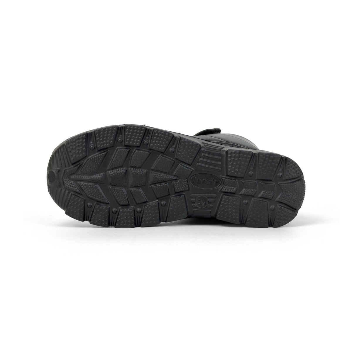 Loon'r Sidekick in Midnight Disco, sole and tread on white